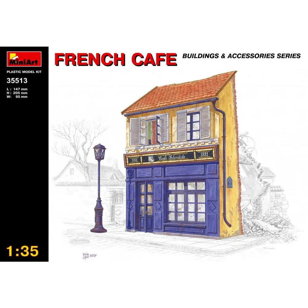 French Cafe #35513 1/35 Scenery Kit by MiniArt