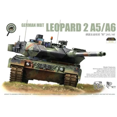 German MBT Leopard 2 A5/A6 1/72 #TK-7201 by Border