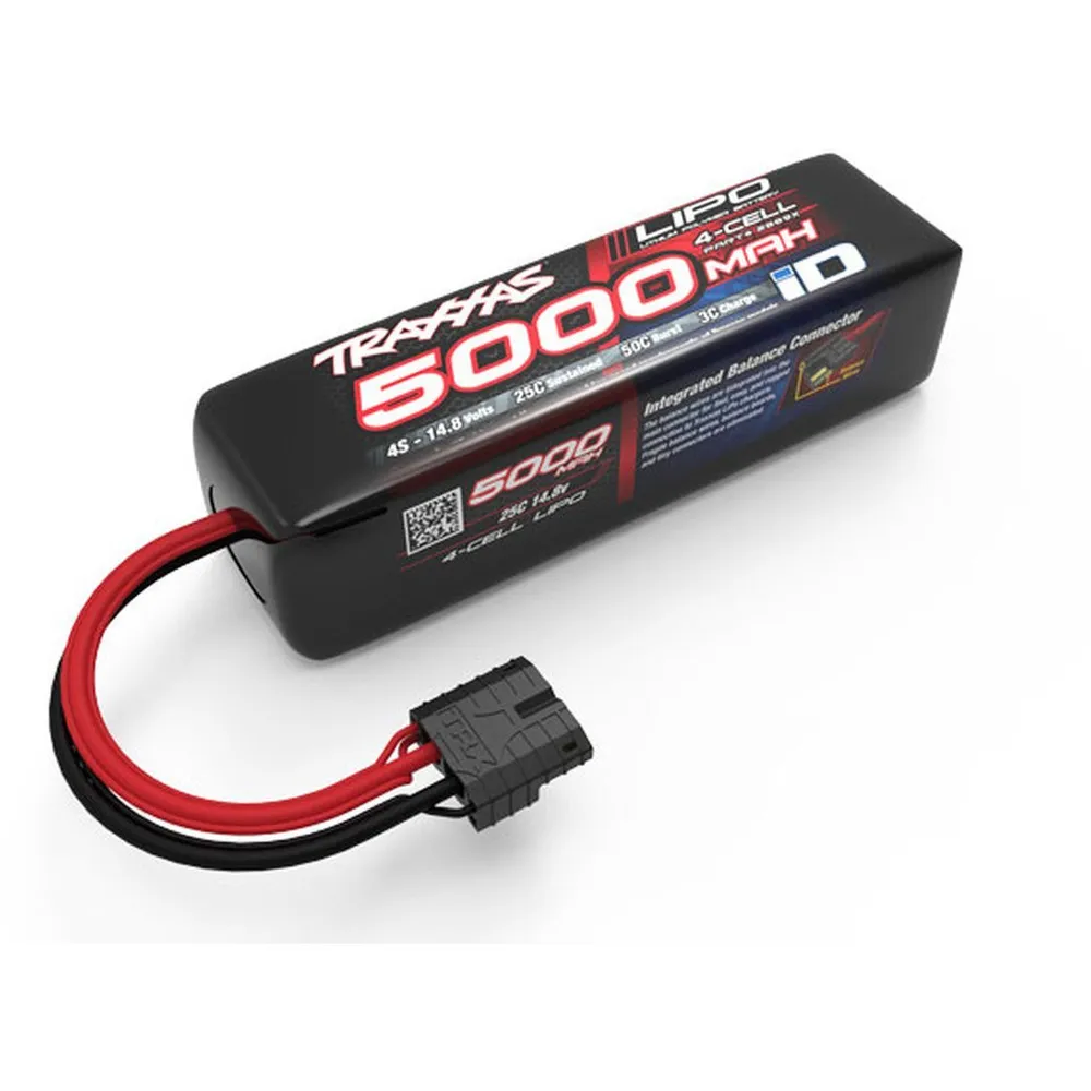 TRA2889X 5000mAh 4S 14.8V 25C LiPo ID Plug Soft Case