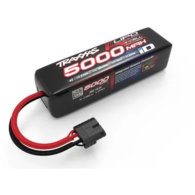 TRA2889X 5000mAh 4S 14.8V 25C LiPo ID Plug Soft Case