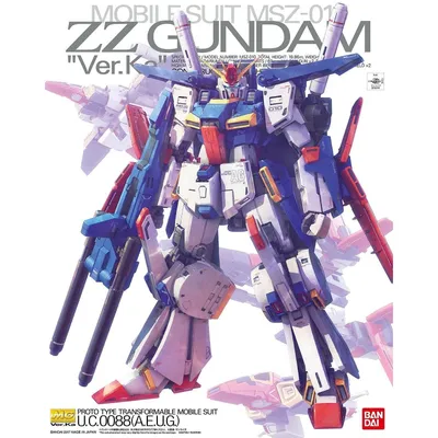 MG 1/100 MSZ-010 ZZ Gundam Ver. Ka #5063151 by Bandai