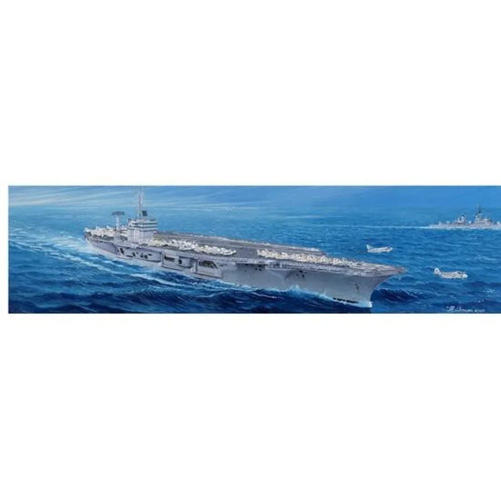 US CVN-68 Nimitz 1975 1/350 Model Ship Kit #5605 by Trumpeter