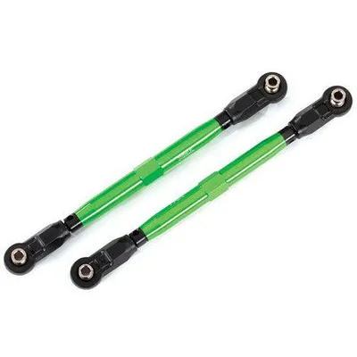 TRA8997G Traxxas Toe links, Widemaxx (TUBES, 6061-T6 aluminum (green-anodized))