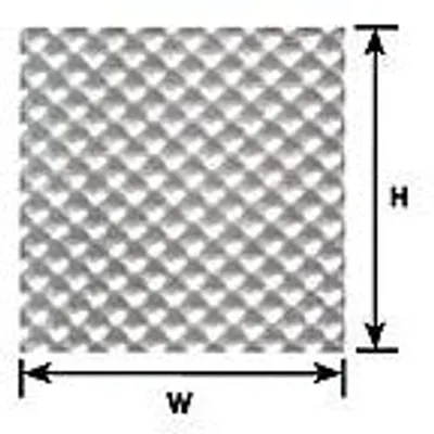 Plastruct HO Scale Checker Plate (2 pcs) PLA91680