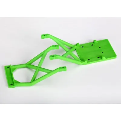 Traxxas Front & Rear Skid Plate Set (Green) (Grave Digger) TRA3623A
