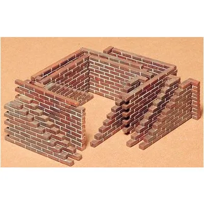 Brick Wall Set #35028 1/35 Scenery Kit by Tamiya