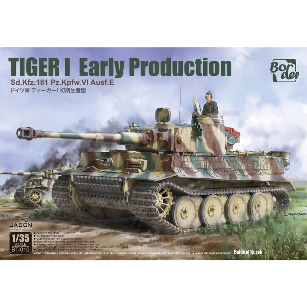 Tiger I Early Productions Sd.Kfz.181 Pz.Kpfw.VI Ausf.E 1/35 #BT-010 by Border