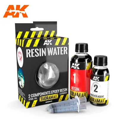 AK Interactive Resin Water - 2 Components Epoxy Resin (375ml) AK-8043