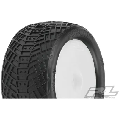 Pro-Line Positron 2.2" MC MTD White Whls 1/10 Buggy Rear Tires PRO8256-13