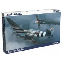WWII Spitfire Mk IXc British Fighter (Wkd Edition Plastic Kit) 1/48 #84183 by Eduard