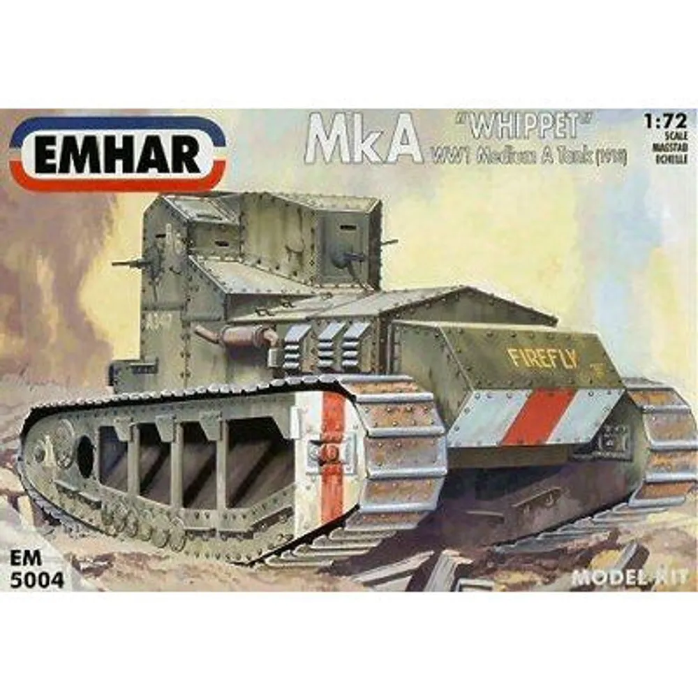 WWI Whippet Mk A Medium Tank 1918 1.72 #5004 by Emhar