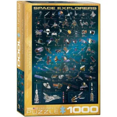 Eurographics Space Explorers (Satellites) Collage Puzzle (1000pc)