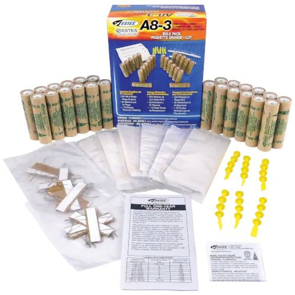 Estes Rockets A8-3 Engines (24 pk)