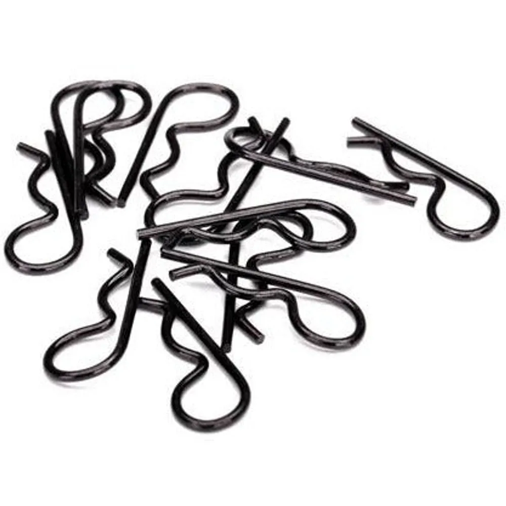 Traxxas Body clips, heavy duty (black) (12) - TRA3934A