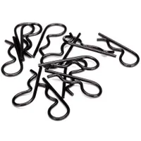 Traxxas Body clips, heavy duty (black) (12) - TRA3934A