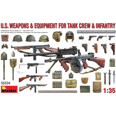 U.S. Weapons & Equipment for Tank Crew & Infantry #35334 1/35 Detail Kit by MiniArt