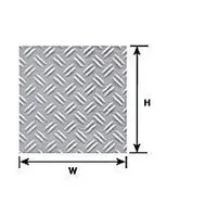 Plastruct 1/16 Double Diamond Plate PLA91683