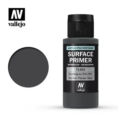 VAL73603 Acrylic Polyurethane Primer - German Panzer Grey RAL 7021 (60ml)