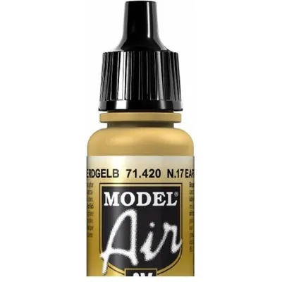 Vallejo Model Air 71.420 No 17 Earth Yellow 17mL