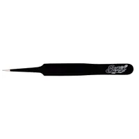 Excel Tweezer 4.5" Straight Pointed Black