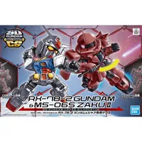 SD Cross Silhouette RX-78-2 Gundam & MS-06S Zaku II #5060276 by Bandai