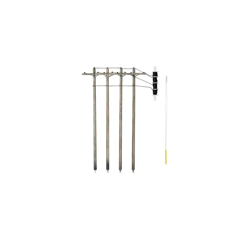 Woodland Scenics Pre-Wired Poles Single Crossbar (N) WOO2250