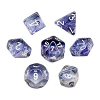 Chessex Nebula 7-Die Set Black/White CHX27408