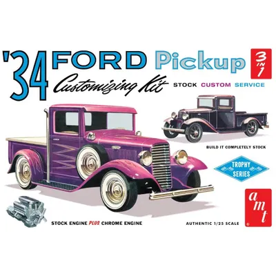 1934 Ford Pickup 1/25 Model Car Kit #1120/12 by AMT