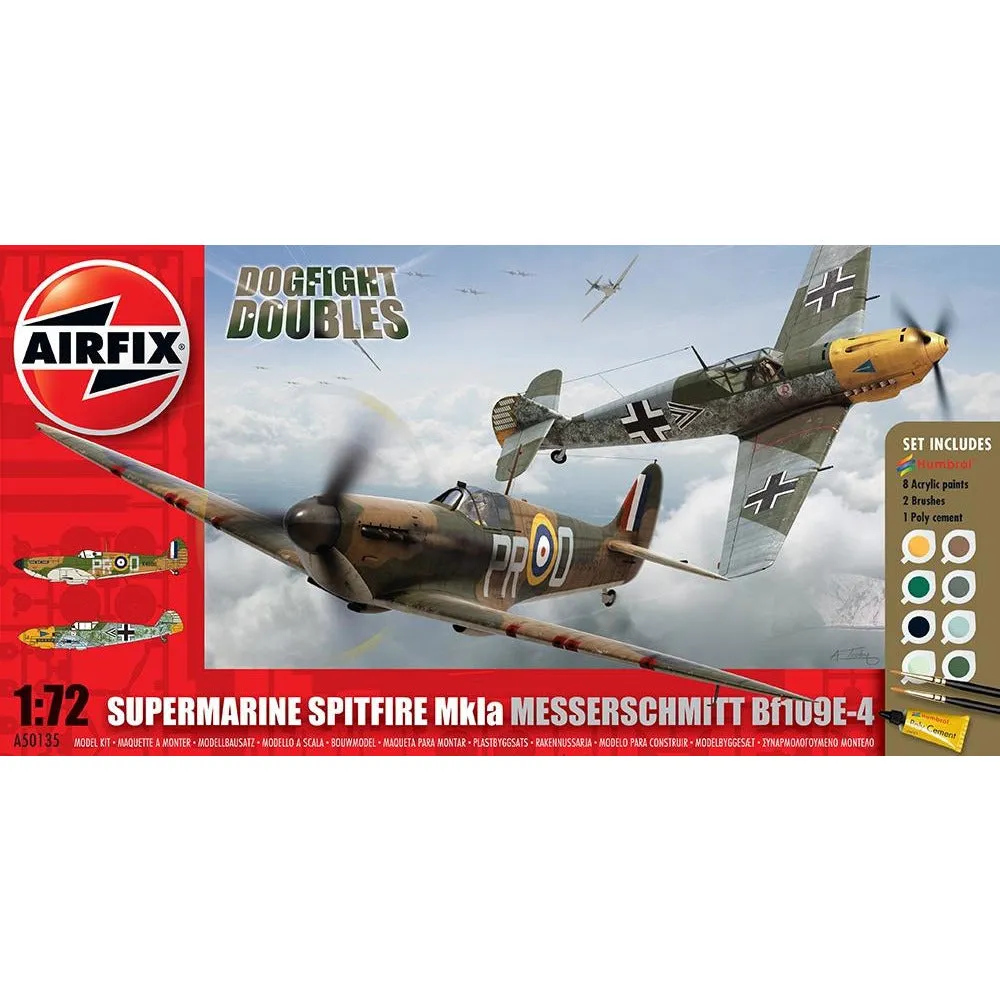 Dogfight Doubles- Spitfire Mk. 1A & Messerschmitt Bf109E 1/72 by Airfix