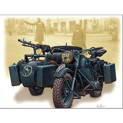 German Motorcycle WW II era 1/35 by MasterBox
