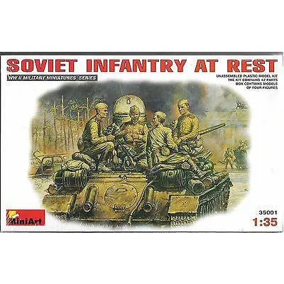 Soviet Infantry at Rest #35001 1/35 Figure Kit by MiniArt