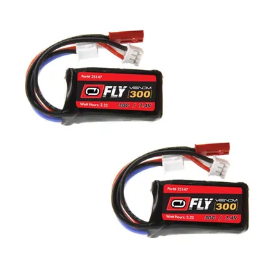 2X Venom 30C 7.4V 300mAh 2S JST