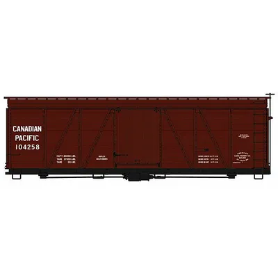 Folwer 36' Wood Boxcar - Kit Canadian Pacific 104258 (Boxcar Red)