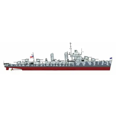 USS Benson DD-421 Destroyer 1/700 Model Ship Kit #W231 by Pit Road