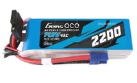 Gens Ace G-Tech Smart 4S LiPo Battery 45C (14.8V/2200mAh) w/EC3 Connector - GEA224S45E3GT