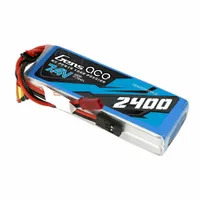 Gens Ace LiPo Battery 2400mAh 2S1P 7.4V Receiver JST Plug Soft Case - GEA2S2400RXJS