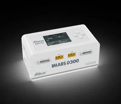 Gens Ace Imars D300 G-Tech Smart Dual AC/DC Charger (6S/16A) (White) (AC-300W) (DC-350W x2) - GEA300WD300-UW