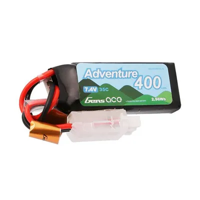 Gens Ace Adventure 2S LiPo Battery 35C (7.4V/400mAh) w/JST-PH2.0 Connector GEA354002SJS