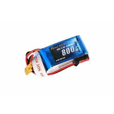 Gens Ace 800mAh 3S1P 11.1V 40C LiPo JST Plug Soft Case