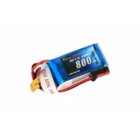 Gens Ace 800mAh 3S1P 11.1V 40C LiPo JST Plug Soft Case