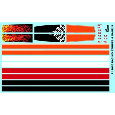 Racing Stripes and Panels Decals 1/24 by Gofer Racing