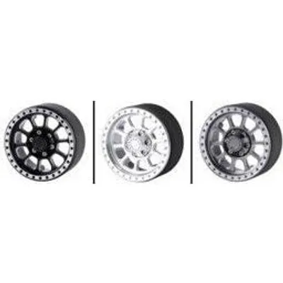 Hobby Details 1.9" Aluminum Wheels Flower 10 (4) - Assorted Colours HDTCW03003