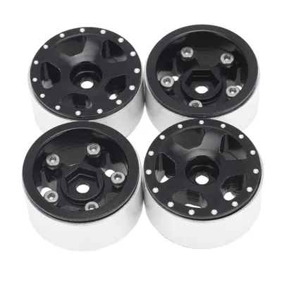 Wheels (4): 1.0" Beadlock CNC Aluminum