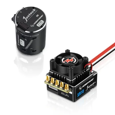 Hobbywing XR10 Justock G3 Sensored Brushless ESC/SD G2.1 Motor Combo (13.5T) - HWI38020320