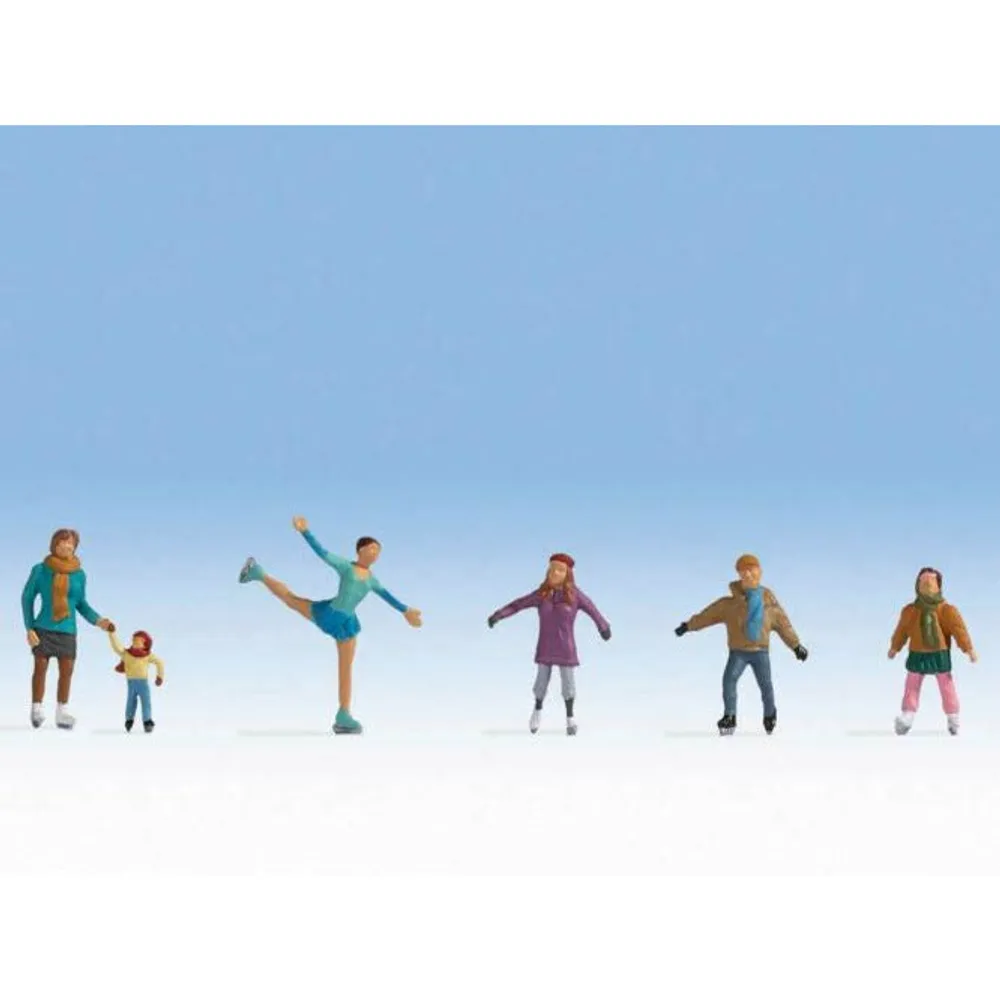 HO Scale Ice Skaters (6)