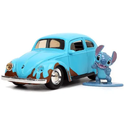 Jada Hollywood Rides Disney 1959 VW Beetle with Stitch 1/32 #33251