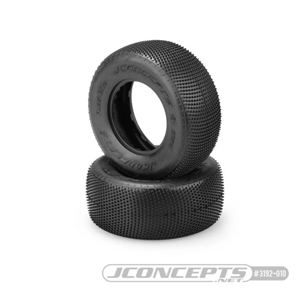 JConcepts Fuzz Bite Carpet Short Course Tire (2) (Pink) - JCO3192-010