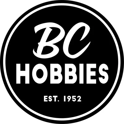 BC Hobbies Black and Silver Enamel Trading Pin