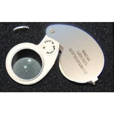 SE 25mm LED Lighted Jeweler's Loupe Magnifier 10x Power