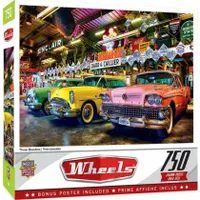 Master Pieces Wheels: Three Beauties Classic Cars Puzzle (750pc)